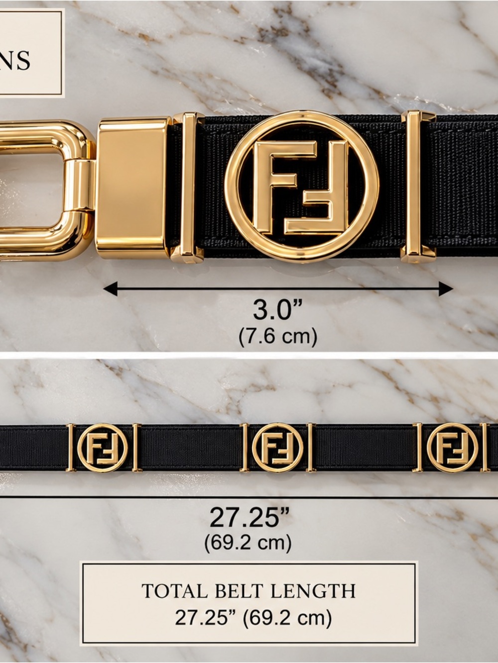 Elastic Belt one size fits all - fit is super comfortable